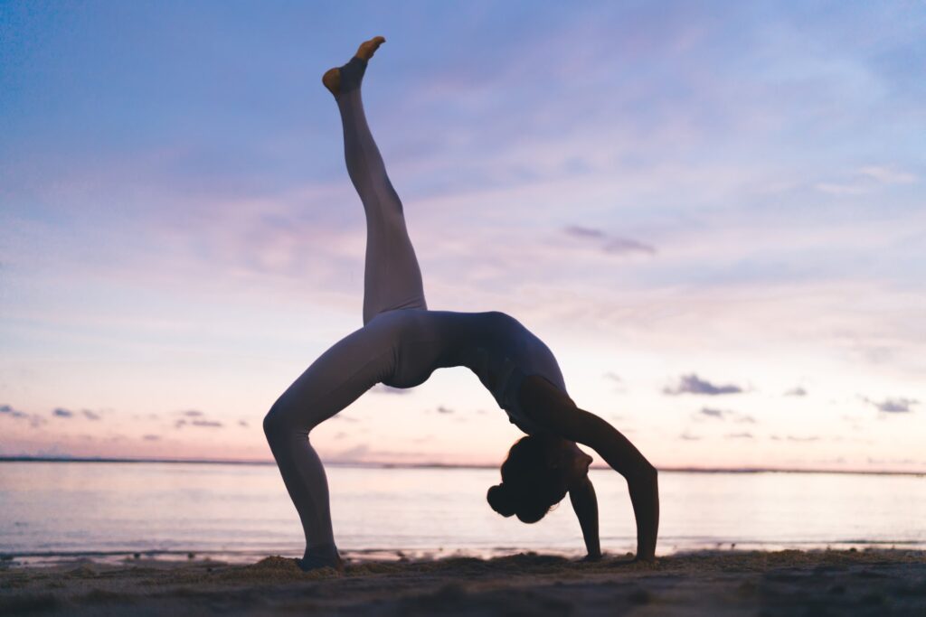 One-Legged Inverted Staff Pose (Eka Pada Viparita Dandasana) - Advanced