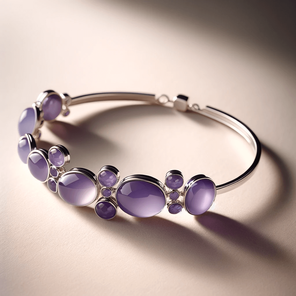 Purple Chalcedony Bracelet