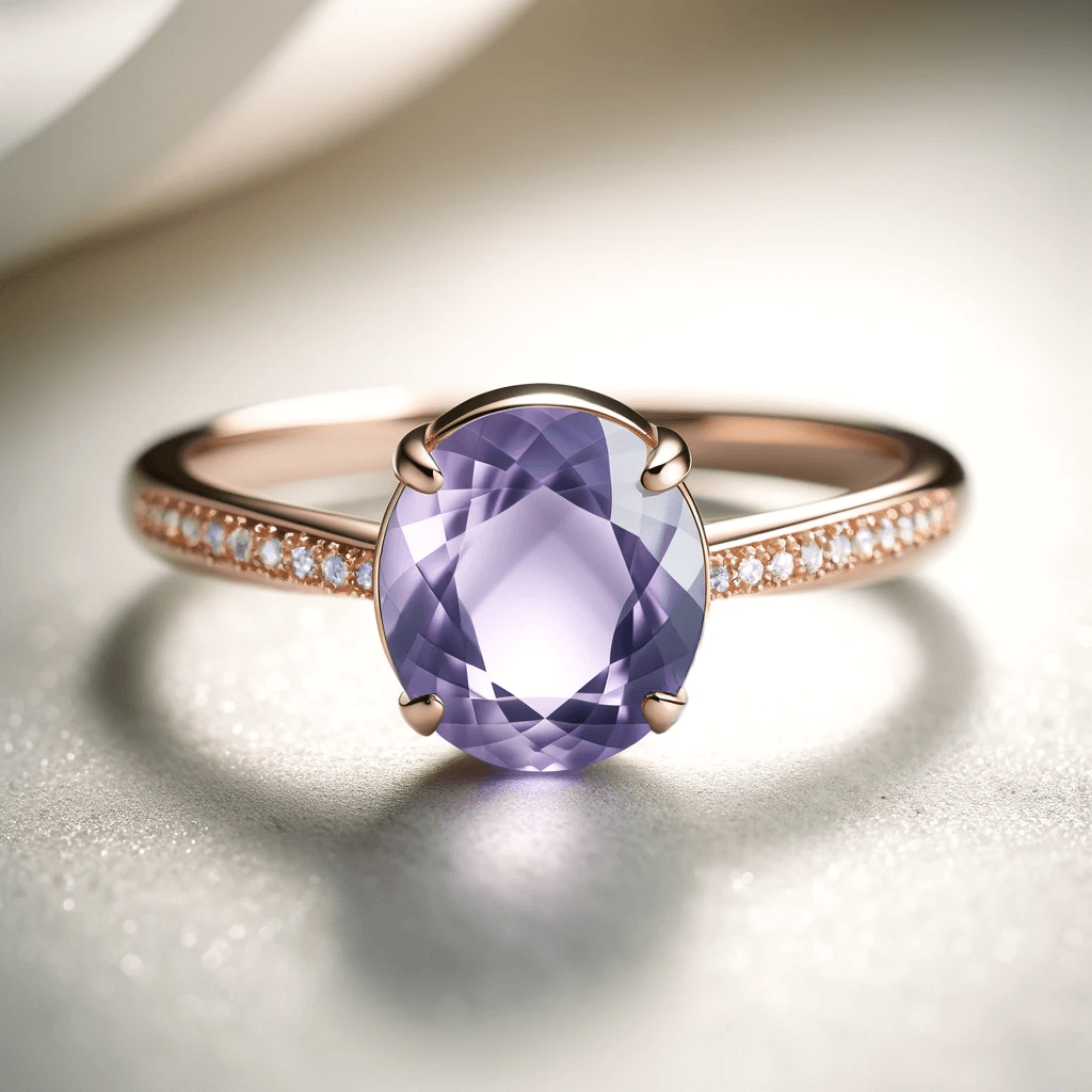 Purple Chalcedony Ring