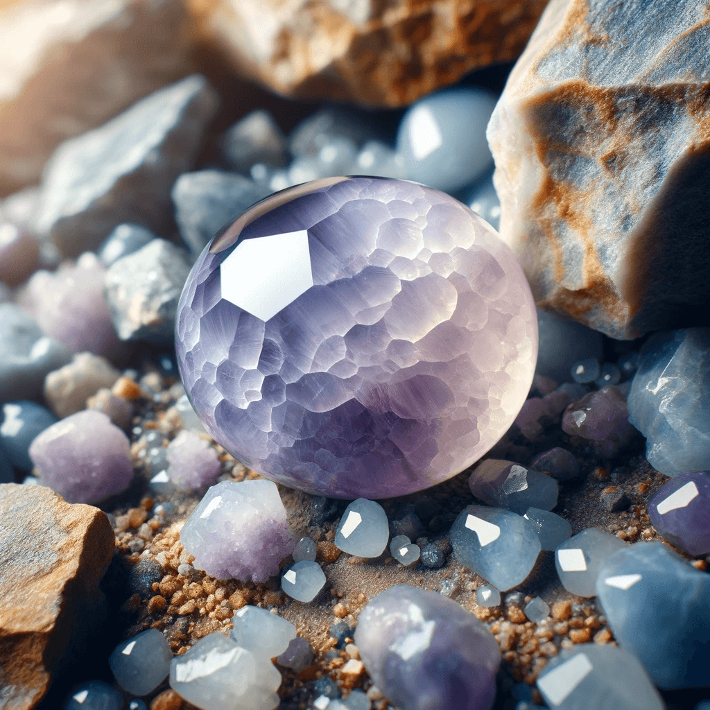 Purple Chalcedony gemstone